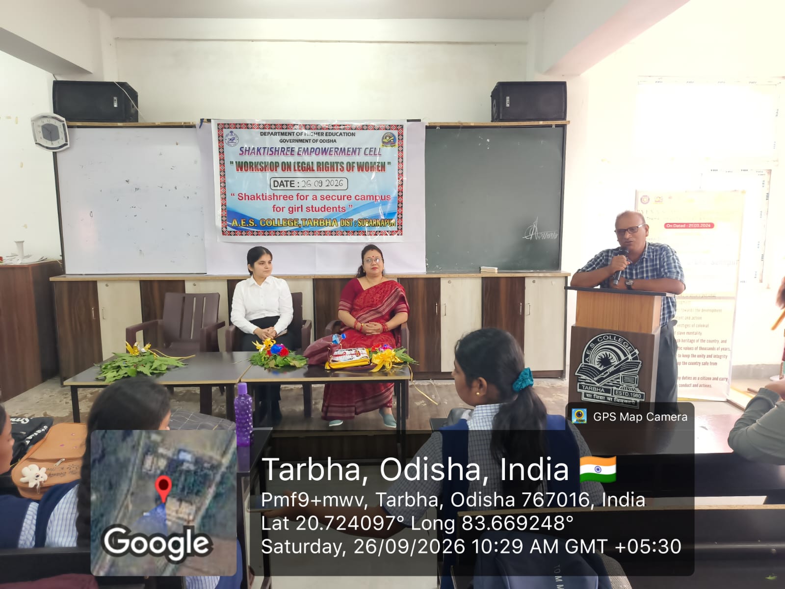 WORKSHOP ON LEGAL RIGHTS OF WOMEN organised by  SHAKTISHREE EMPOWERMENT CELL